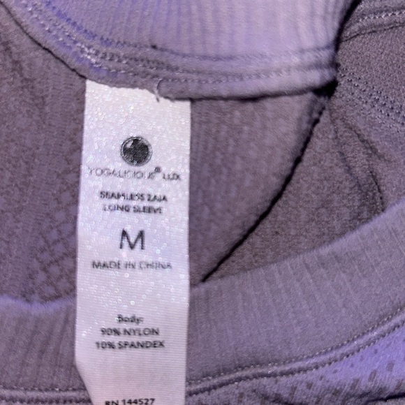 yogalicous lux purple top - Picture 2 of 4